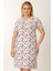Hamile Emzirme Geceliği Kısa Kollu Puantiyeli Beyaz 3