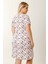 Hamile Emzirme Geceliği Kısa Kollu Puantiyeli Beyaz 5