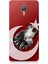 General Mobile Gm5 Plus Uyumlu Kurt ve Bayrak Desenli Silikon Kılıf 1