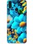 General Mobile GM10 Uyumlu Mavi Sarı Çiçekler Desenli Silikon Kılıf 1