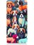 General Mobile Gm5 Plus Uyumlu Sevimli Pastel Köpekler Desenli Silikon Kılıf 1