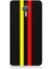 General Mobile Gm5 Plus Uyumlu Sarı Kırmızı Karbon Motif Desenli Silikon Kılıf 1