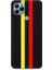 General Mobile GM21 Uyumlu Sarı Kırmızı Karbon Motif Desenli Silikon Kılıf 1