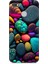 General Mobile Gm8 Go Uyumlu Artx Kırmızı Doğa Taşlar Desenli Silikon Kılıf 1