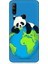 General Mobile GM20 Pro Uyumlu Yorgun Panda ve Dünya Desenli Silikon Kılıf 1