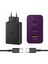EP-T6530N Type C & Type A Hızlı Şarj Adaptörü Üçlü (65W - 25W - 15W) - Siyah 2