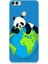 Huawei P Smart Uyumlu Yorgun Panda ve Dünya Desenli Silikon Kılıf 1