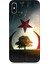 Apple iPhone Xs Uyumlu Göktürkçe Türk ve Ağaç Bayrak Desenli Silikon Kılıf 1