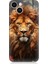 Apple iPhone 14 Uyumlu Yorgun Savaşçı Aslan Desenli Silikon Kılıf 1