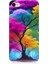 Apple iPhone 8 Uyumlu Renkli Hayat Ağacı Desenli Silikon Kılıf 1