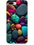 Apple iPhone 8 Plus Uyumlu Artx Kırmızı Doğa Taşlar Desenli Silikon Kılıf 1