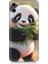 Apple iPhone 11 Uyumlu Sevimli Panda ve Bambu Desenli Silikon Kılıf 1