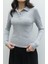 Gri Patlı Basic Bluz 4
