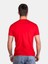 Unisex %100 Pamuk Standart Kesim Sıfır Yaka Kısa Kollu Kırmızı T-Shirt 1