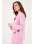 Çizgili Rahat Kesim Bol Paça Pijama Takımı Bayan Pijama Takımı 6110014 7