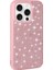 - Apple iPhone 15 Pro Max - Kılıf Parlak Taşlı Tasarım Pırlanta Kapak - Pembe 1
