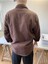 Erkek Slim Fit Çift Cep Kapaklı Oduncu Gömlek 3