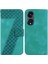Oppo Phone 8t 5g Için Kabartmalı Desen Cüzdan Flip Folio Pu Telefon Kılıfı (Yurt Dışından) 1