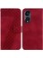 Oppo Phone 8t 5g Için Kabartmalı Desen Cüzdan Flip Folio Pu Telefon Kılıfı (Yurt Dışından) 1