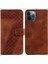 Iphone 12 Için Pro Max Kart Yuvası Fonksiyonu Kabartmalı Desen Flip Telefon Kılıfı (Yurt Dışından) 1