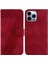 Iphone 13 Için Pro Kabartmalı Desen Cüzdan Kart Yuvası Fonksiyonu Pu Telefon Kılıfı (Yurt Dışından) 1