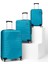 Suitcase Abs 3'lü Petrol Yeşili Lüx Valiz Seyahat Seti 600.21-SET 1