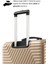 Suitcase Abs 3'lü Gold Lüx Valiz Seyahat Seti 600.06-SET 4