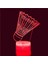 3D Badminton Gece Işığı Lambası Illusion 7 Renk Değiştirme Dokunmatik Anahtarı Masa Masa Dekorasyon Lambaları Akrilik Düz Abs Taban USB Kablosu Oyuncak ile Hediye (Yurt Dışından) 3