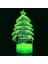 3D Noel Ağacı Gece Işığı Masa Danışma Optik Illüzyon Lambaları 16 Renk Değiştirme Işıkları LED Masa Lambası Noel Ev Aşk Doğum Günü Çocuk Çocuk Dekor Oyuncak Hediye (Yurt Dışından) 2