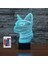 Çocuklar Için Gece Lambası 3D Kitty LED Lamba Uzaktan Kumandalı 16 Renk Değiştirme Noel Doğum Günü Hediyesi Çocuk Için (Yurt Dışından) 1