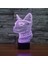 Çocuklar Için Gece Lambası 3D Kitty LED Lamba Uzaktan Kumandalı 16 Renk Değiştirme Noel Doğum Günü Hediyesi Çocuk Için (Yurt Dışından) 4