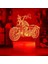 3D Motosiklet Gece Işığı Dekoru Masa Danışma Optik Illüzyon Lambaları 7 Renk Değiştirme Işıkları LED Masa Lambası Noel Ev Aşk Doğum Günü Çocuk Çocuk Dekoru Oyuncak Hediye (Yurt Dışından) 4