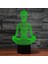 3D Yoga Gece Işığı Lambası Illusion Gece Işığı 7 Renk Değiştirme Dokunmatik Anahtarı Masa Danışma Dekorasyon Lambaları Hediye Akrilik Düz Abs Taban USB Kablosu Oyuncak (Yurt Dışından) 3