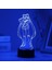 Tsukino Usagi 3D Gece Lambası Boy Için 16 Renk Kız Odası Dekor Illusion LED Lamba USB Tsukino Usagi Şekil Uygun Çocuklar Hayranları Noel Hediyeleri (Tsukino Usagi1) (Yurt Dışından) 1