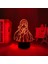 Puella Magi Madoka Magica Sayaka Miki Anime 3D Erkek Için Gece Lambası 16 Renk Kız Odası Dekoru Illusion LED Lamba USB Manga Miki Şekil Uygun Çocuklar Hayranlar Yılbaşı Hediyeleri (Yurt Dışından) 3