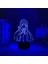 Puella Magi Madoka Magica Sayaka Miki Anime 3D Erkek Için Gece Lambası 16 Renk Kız Odası Dekoru Illusion LED Lamba USB Manga Miki Şekil Uygun Çocuklar Hayranlar Yılbaşı Hediyeleri (Yurt Dışından) 4