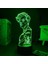 Erkek Için Sanat Soyut 3D Gece Lambası 16 Renk Kız Odası Dekor Illusion LED Lamba USB Sanat Soyut Figür Uygun Çocuklar Hayranlar Noel Hediyeleri (Sanat Soyut3) (Yurt Dışından) 1