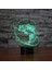 Lamba 3D LED Balıkçılık Desen Gece Lambası, Komidin 16 Renk Değiştirme Atmosfer Lambası Çocuklar Için USB Kablosu ile Yatak Odası Dekorasyonu Noel Doğum Günü Hediyesi (Yurt Dışından) 1