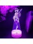 Kılıç Karınca Orline Anime 3D Erkek Için Gece Lambası 16 Renk Kız Odası Dekor Illusion LED Lamba USB Manga Kirito Asuna Şekil Uygun Çocuklar Hayranlar Noel Hediyeleri (Lav Lambası) (Yurt Dışından) 1