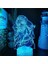Genshin Darbe Oyunu 3D Erkek Için Gece Lambası 16 Renk Kız Odası Dekoru Illusion LED Lamba USB Oyunu Raiden Shogun Şekil Uygun Çocuklar Hayranlar Noel Hediyeleri (Crack) (Yurt Dışından) 1