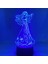 Prenses Lamba - 16 Renk + Uzaktan Kumanda - Rahatlatıcı Oda Dekorasyonu - 3D LED Gece Lambası (Yurt Dışından) 4