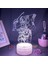 Jojo Tuhaf Macera Anime 3D Erkek Için Gece Lambası 16 Renk Kız Odası Dekoru Illusion LED Lamba USB Manga Jojo Figürü Uygun Çocuk Hayranları Yılbaşı Hediyeleri (Lav Lambası) (Yurt Dışından) 1