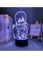 3D LED Lamba Anime Testere Adam Bayan Yatak Odası Dekoru Çocuklar Için Doğum Günü Hediyesi Manga Testere Adam LED Işık Başucu (Yurt Dışından) 3