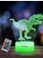 Çocuklar Için Dinozor Gece Lambası, 3D Illüzyon Gece Lambası, Uzaktan Kumanda ile 16 Renk Değiştirme, Oda Dekoru, Çocuklar Için Hediyeler Erkek Kız (Yurt Dışından) 1