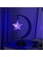 3D Büyülü Ay Lambası, LED Dekoratif Işık Yıldız Ay Gece Lambası, Büyülü El Yapımı Ferforje Gece Lambası Masa Lambası, Ev Dekorları Için Tatil Doğum Günü Hediyesi (Pentagram, Mavi) (Yurt Dışından) 1