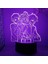 Vaat Edilen Neverland Anime 3D Gece Lambası Erkek Için 16 Renk Kız Odası Dekor Illusion LED Lamba USB Manga Emma Şekil Uygun Çocuklar Hayranlar Noel Hediyeleri (Yurt Dışından) 2