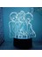 Vaat Edilen Neverland Anime 3D Gece Lambası Erkek Için 16 Renk Kız Odası Dekor Illusion LED Lamba USB Manga Emma Şekil Uygun Çocuklar Hayranlar Noel Hediyeleri (Yurt Dışından) 4
