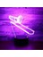 Gece Lambası Çocuklar Gece Lambası Yatak Odası Işığı Renkli Gece Lambası 3D LED Gece Lambası Enstrüman Trombon Korna Ev Dekorasyonu Için 7 Renkli Işık ile Işık Inanılmaz Görsel Müzik (Yurt Dışından) 2