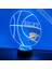 Basketbol Sporları Gece Işığı Masa Masa Lambası Spor Kaskı LED El Yapımı Uzaktan Kumandalı Kişiselleştirilmiş Büyük Hediye (Ok Thunder) (Yurt Dışından) 1