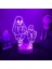 Undertale Oyunu 3D Erkek Için Gece Lambası 16 Renk Kız Odası Dekor Illusion LED Lamba USB Oyun Sans Frisk Şekil Uygun Çocuklar Hayranlar Noel Hediyeleri (Crack) (Yurt Dışından) 1